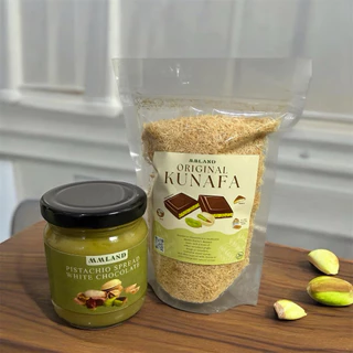 Dubai chocolate pistachio instantเซ็ตพร้อมทานคูนาฟ่าและแยมพิสตาชิโอ Halal 100%
