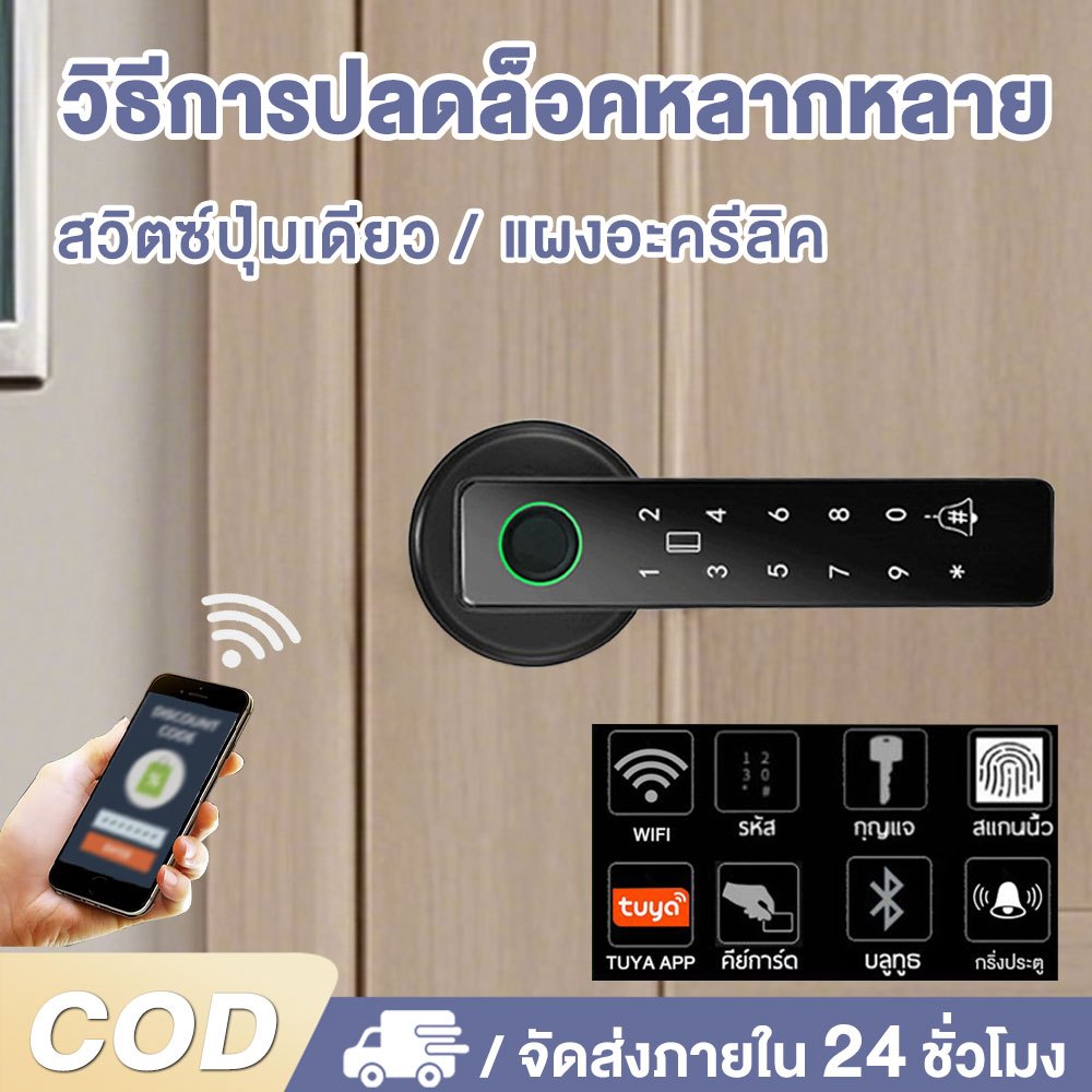 กลอนประตูดิจิตอล 2025 Model สมาร์ทล็อค ล็อคประตูสวิง ล็อคอิเล็กทรอนิกส์