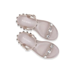 holster australia รองเท้าแตะรัดส้นผู้หญิง glimmer solid สี champagne