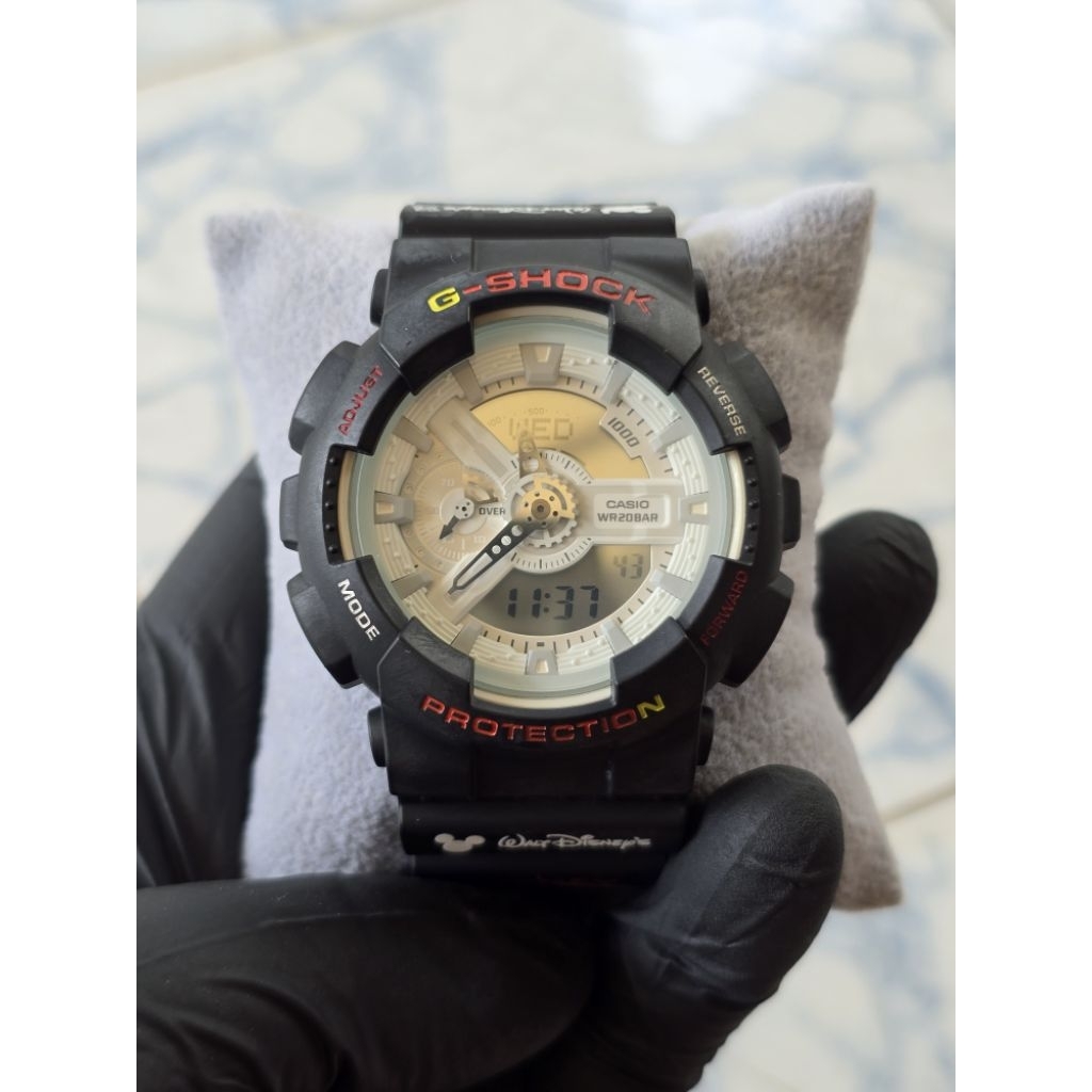 มือ✌️ของแท้💯% casio G-SHOCK GA-110🌸custom mickey🧬 GA 110✅ผ่อนได้ ปลายทางได้ครับ g-shock