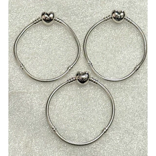 (ของแท้💯 พร้อมส่ง🔥) HIT‼️Pandora Classic Heart Bracelet แพนโดร่าสร้อยข้อมือหัวใจคลาสสิค กำไลหัวใจยอดนิยม ของแท้ มือหนึ่ง