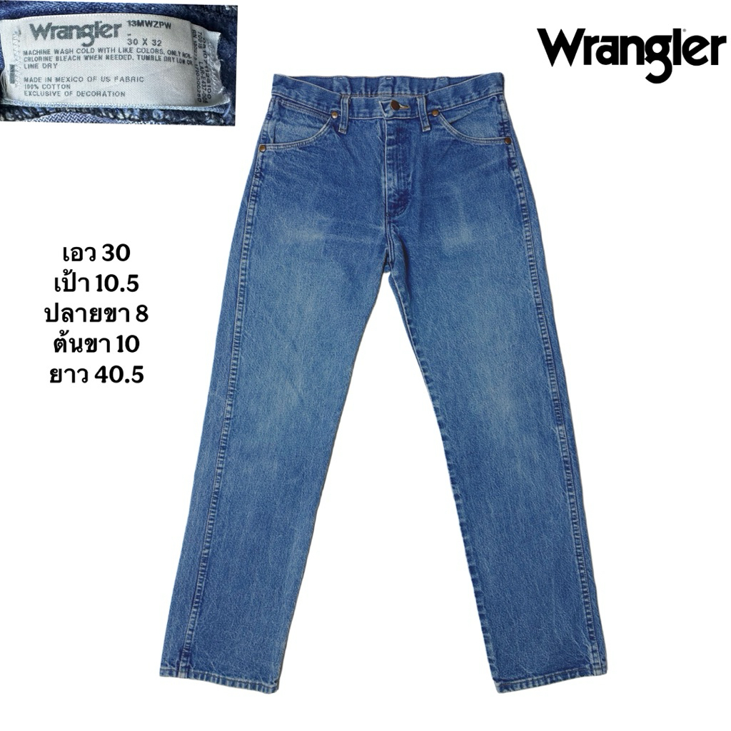 wrangler 13mwz cowboy cut  maxico🇲🇽 เอว30 ยาว40.5