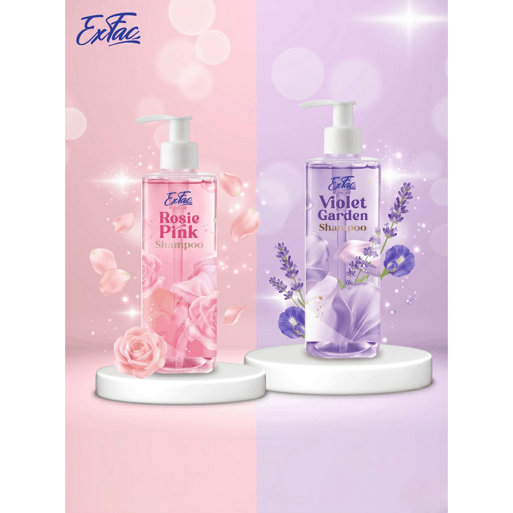 Exfac Shampoo (Rosie Pink & Violet Garden)