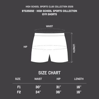 Highschool Basic Collection : Active Woman Gym & Training shorts กางเกงออกกำลังกายรัดรูป - BTG35692