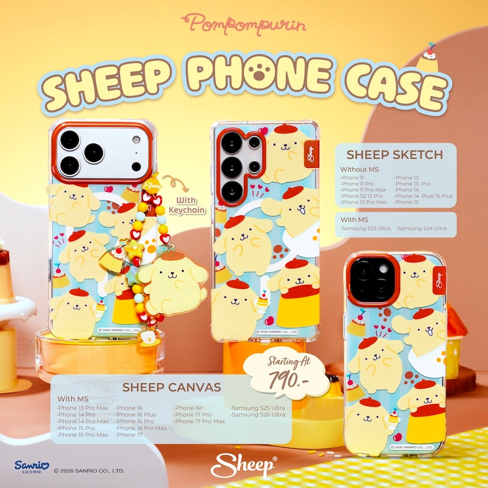 [For iPhone MS & Samsung Pompompurin] Pompompurin Collection เคสสำหรับไอโฟน และS23 S24 S25 S26 Ultra แถมฟรีสายห้อยเคส