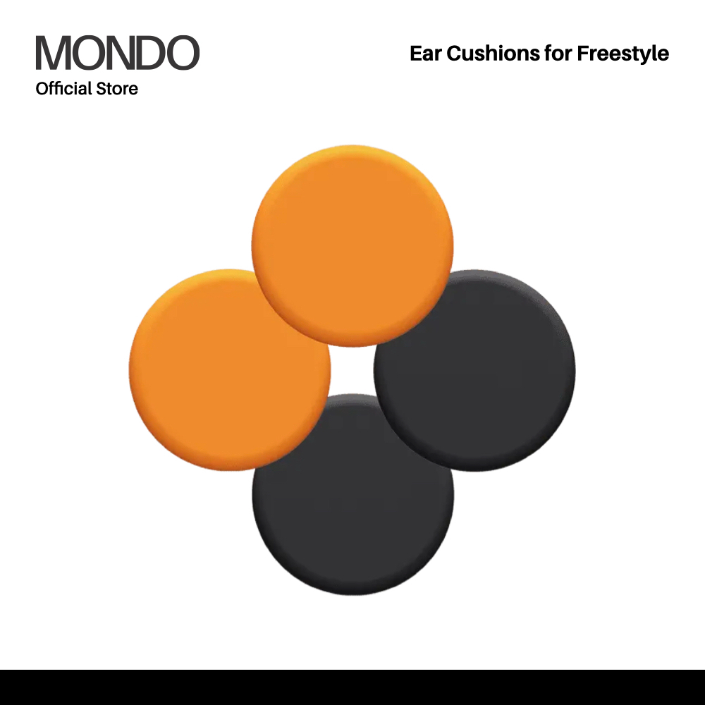 MONDO Ear Cushions Freestyle สี Black, Orange - ฟองน้ำหูฟังสำหรับรุ่น Freestyle