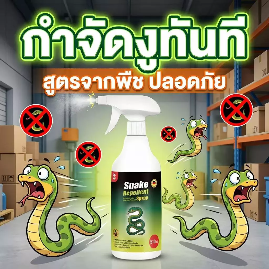🚨งูหนีทันทีใน 1 วินาที🚨 สเปรย์ไล่งู ไล่งู กันงู สเปรย์กันงู 500ml สูตรพืชธรรมชาติ กลิ่นแรง ไล่งูได้จริง ใช้งานง่าย