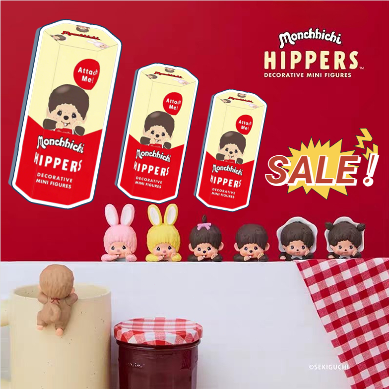 Monchhichi Hippers ฟิกเกอร์จิ๋วนำเข้าจากญี่ปุ่น รุ่นน่ารักหายาก ติดตกแต่งได้