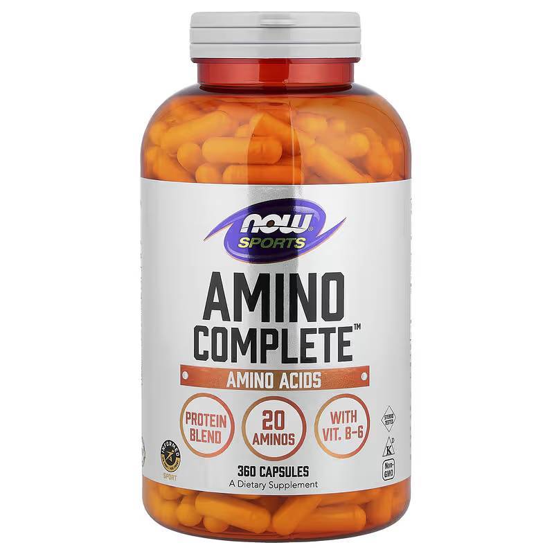 กรดอะมิโน NOW Foods, Sports, Amino Complete, Amino Acids, 360 Capsules