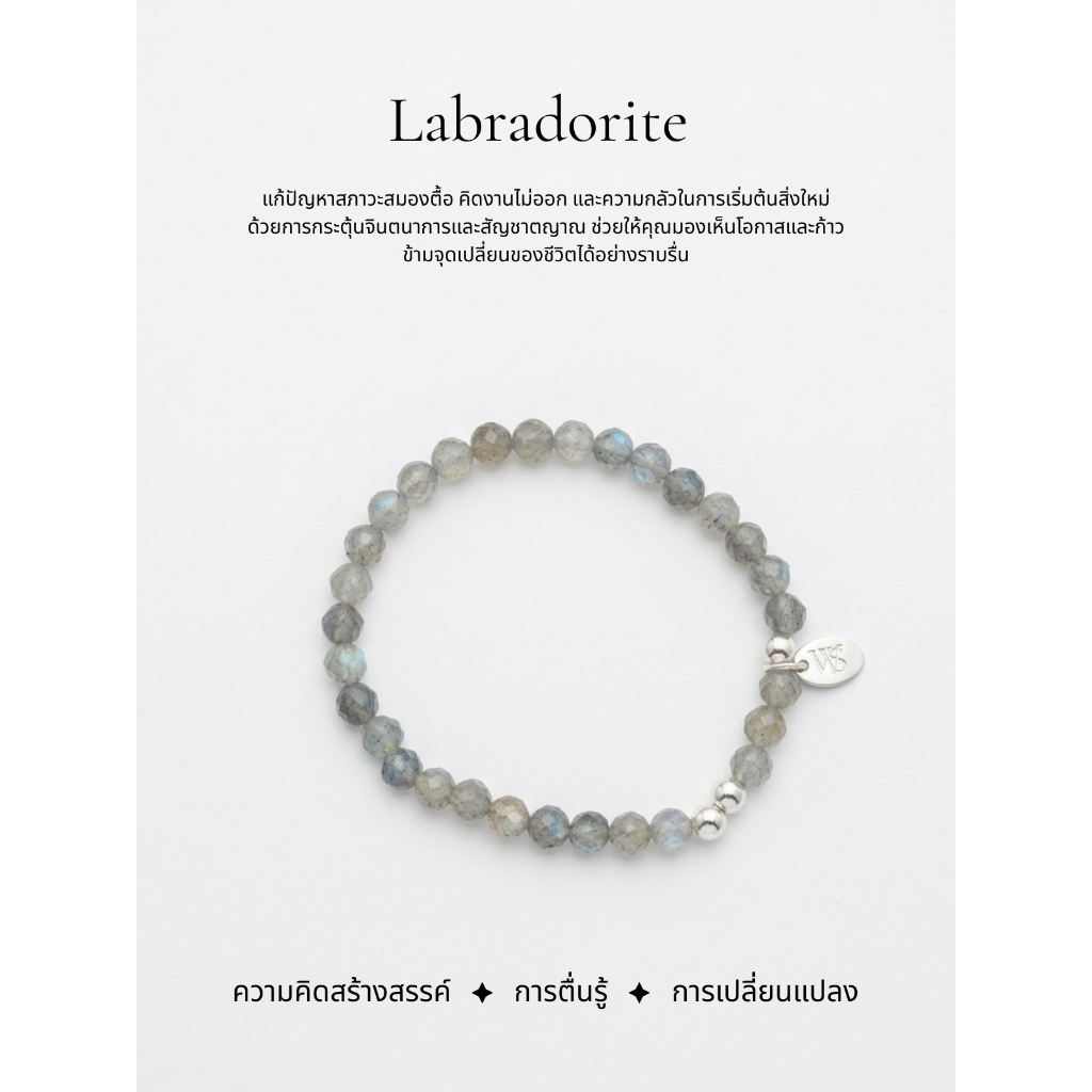 Aetheria Collection: Nebula - กำไล Labradorite