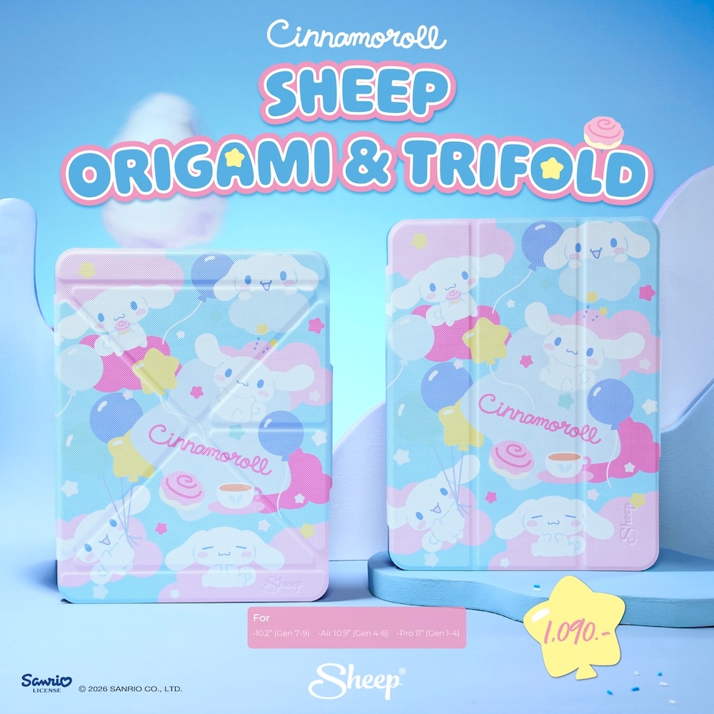 [Origami/Trifold Cinnamoroll]Cinnamoroll Collection เคสสำหรับไอแพด กันกระแทก Case For iPad ไม่ดันฟิล์ม ตั้งแนวตั้งแนวนอน
