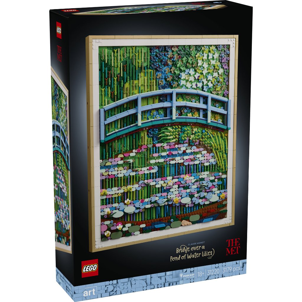 LEGO ART ‏31220 جسر مونيه فوق بركة الزنابق (3179 قطعة) — صورة 3