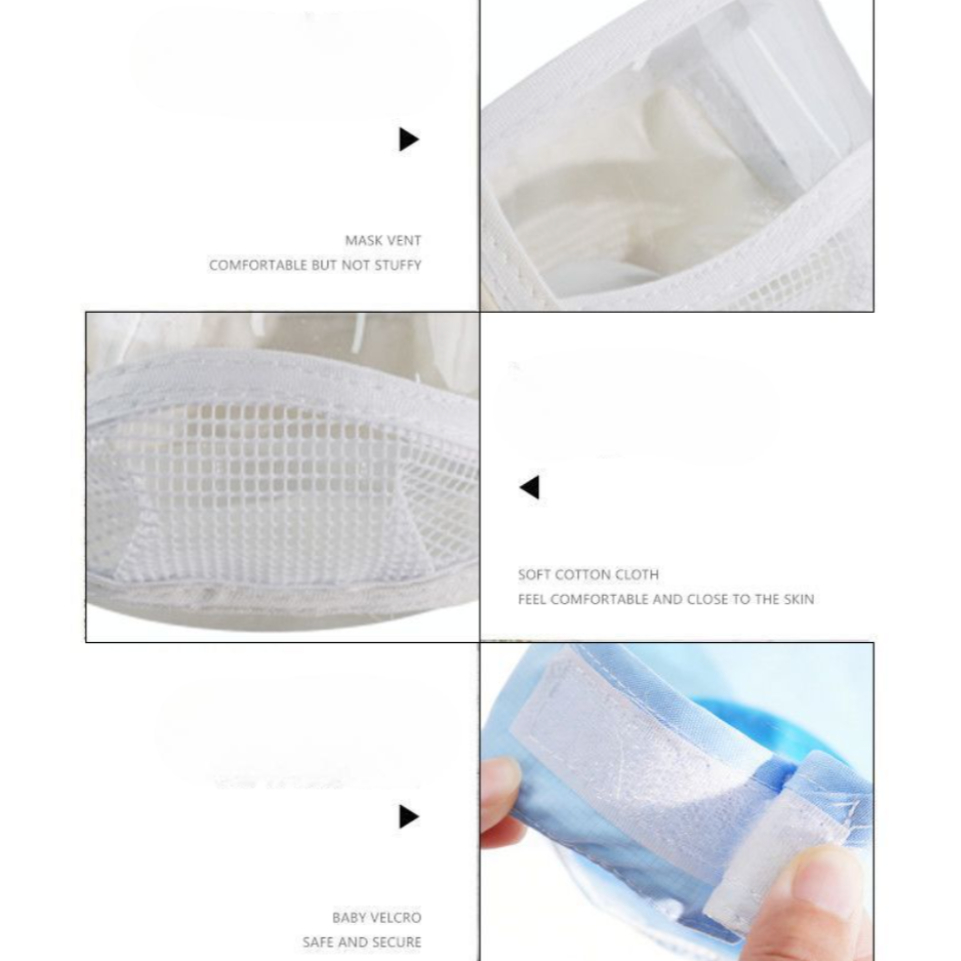 AL-2540 หน้ากากครอบปากแมวแบบใส สำหรับสัตว์เลี้ยง ใส่ตัดเล็บ อาบน้ำ ระบายอากาศได้ดี พร้อมส่ง ราคา ถูกที่สุด ดีลบีเคเค แกลเลอรีภาพที่ 4
