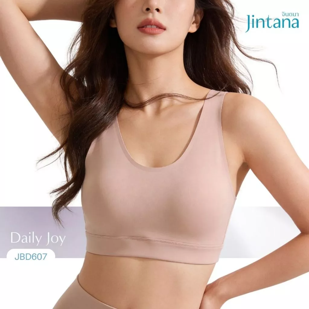 Jintana เสื้อชั้นใน รุ่น Daily Joy รหัส JBD607 บราไร้โครง ผ้านุ่มลื่น เย็น สบาย