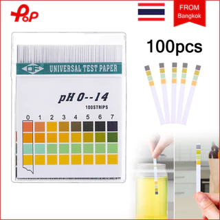 100 แท่งต่อกล่อง กระดาษวัดค่า PH กระดาษลิตมัส วัดค่ากรด-ด่าง PH 0-14 Test Paper กระดาษวัด pH ความแม่นยำสูง
