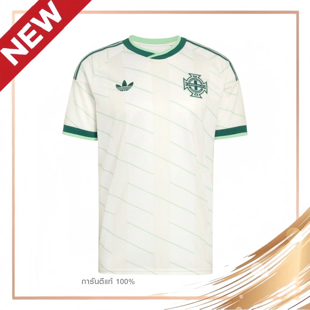 ของแท้100% เสื้อฟุตบอล เสื้อยืด Adidas Northern Ireland 26 Away Authentic Jersey