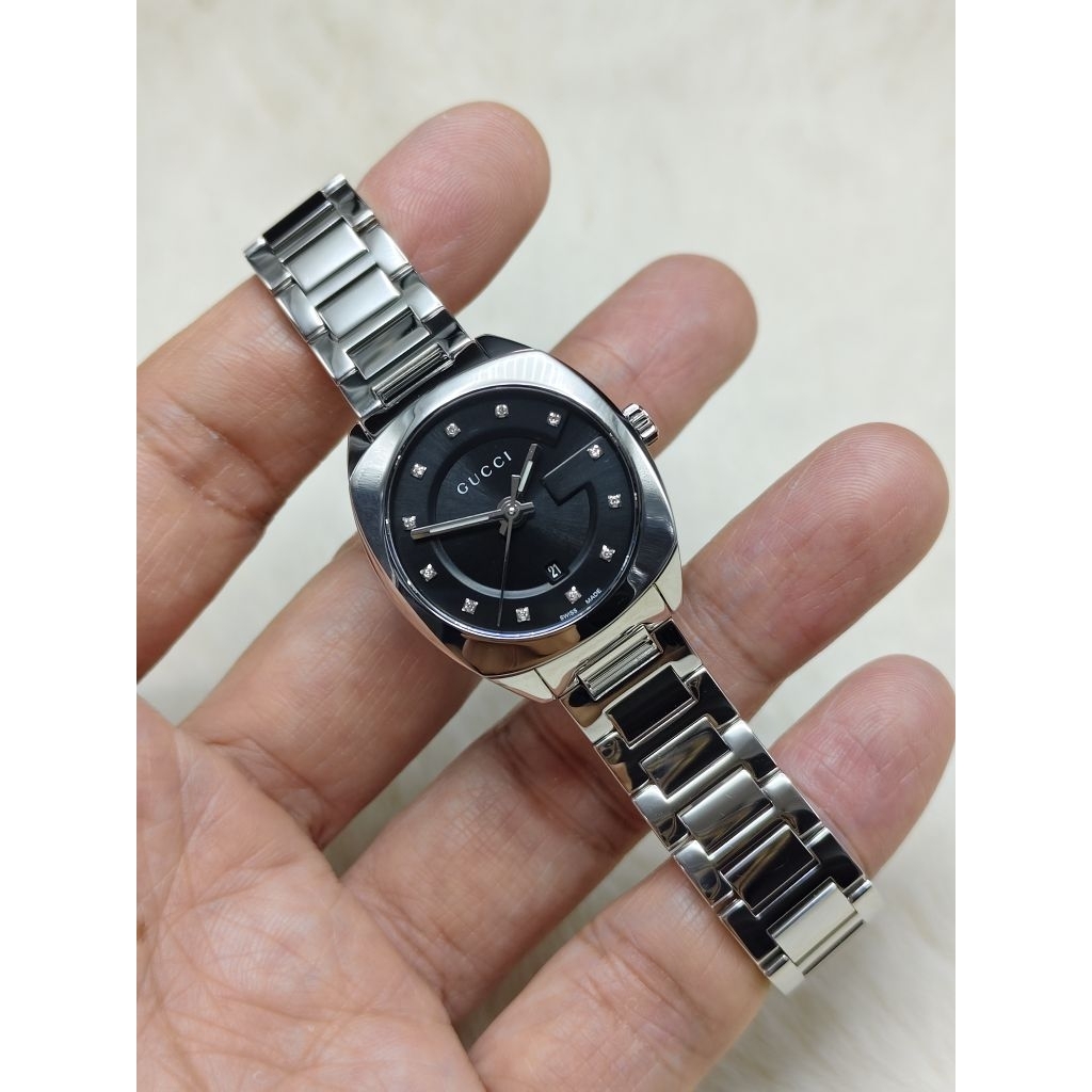 นาฬิกา GUCCI 142.5  2570 เพชรแท้ 🇮🇹💚❤💯