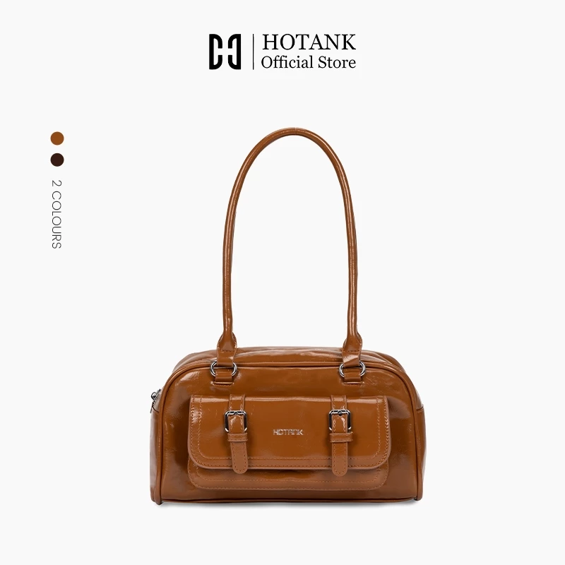 HOTANK กระเป๋าสตรีดีไซน์วินเทจมินิมอล ใช้ได้ทั้งสะพายข้าง หูหิ้ว และสะพายรักแร้