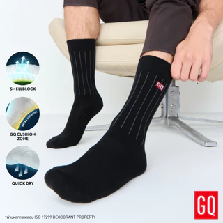 GQ SMELLBLOCK™ Socks รุ่น Fresh Cushion นุ่มเฟรช กลิ่นเซย์กู้ดบาย