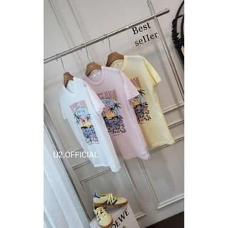 U2 เสื้อยืดผ้าสลาฟ พิมพ์ลายการ์ตูน น่ารัก มีหลายลาย