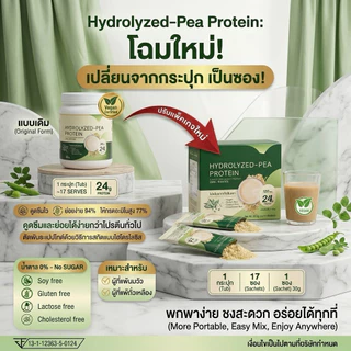 [🔥โปร3กล่อง]Hydrolyzed-Pea Pretien ผลิตจากถั่วลันเตาสีทอง 100%(🔥โปรขายดี🔥)