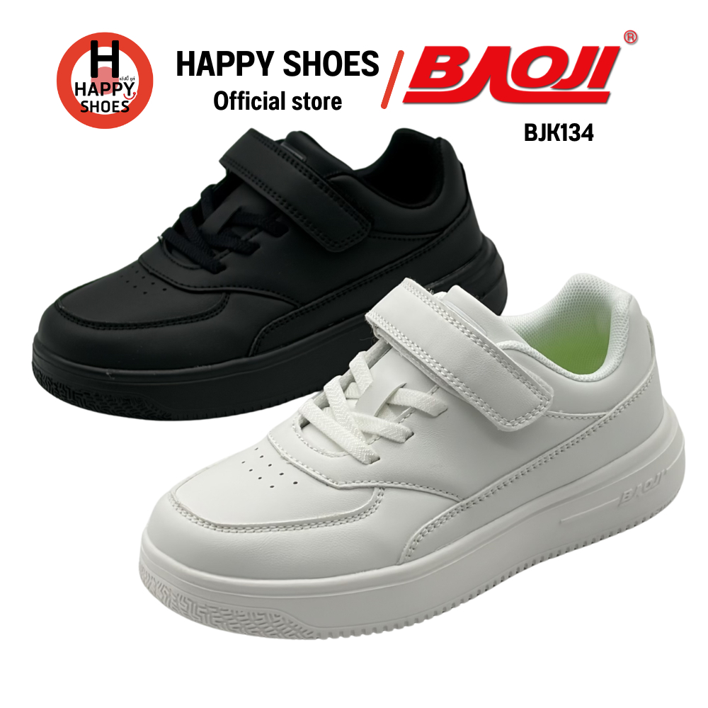 BAOJI บาโอจิ BJK134 รองเท้าผ้าใบ สำหรับเด็ก เบอร์ 33-37 นุ่ม เบา สวมใส่สบายเท้า