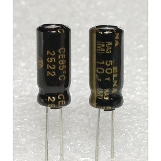 Elna RA3 10uf 50v capacitor ตัวเก็บประจุ คาปาซิเตอร์