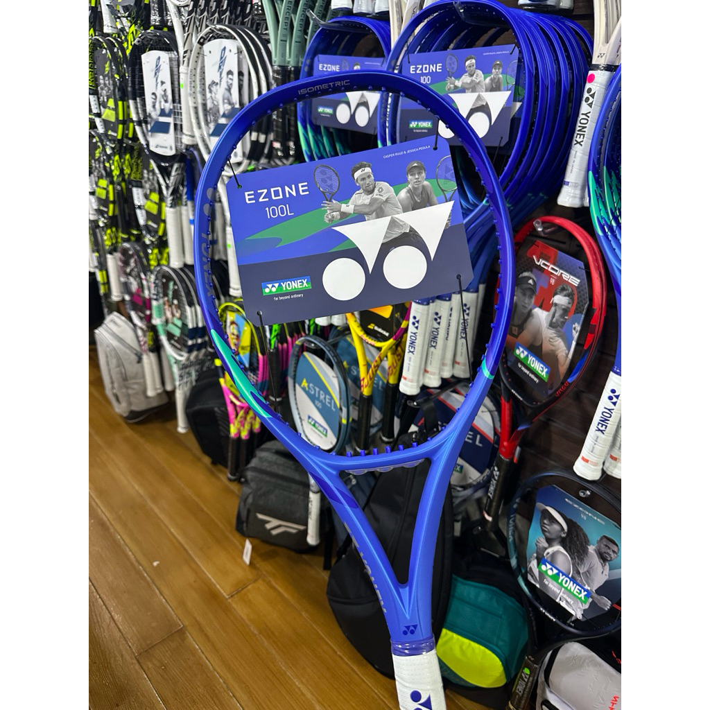 ไม้เทนนิส YONEX EZONE 100L หน้าไม้ 100 น้ำหนัก 285 กรัม (สินค้าสั่งขึ้นเอ็นตามออเดอร์ ไม่รับเปลี่ยน 