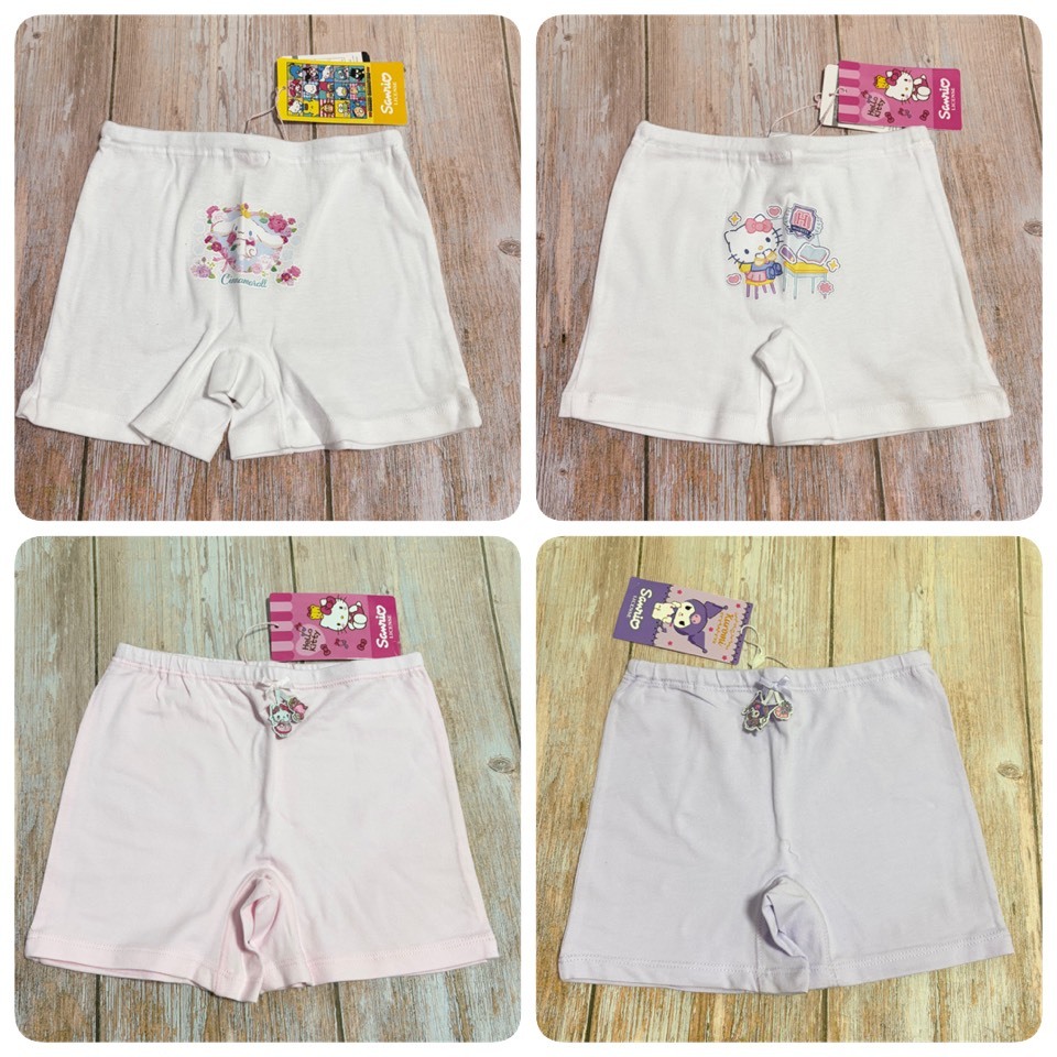 Sanrio [01/02] เด็กโต กางเกงซับใน / กางเกงในกันโป้ Sanrio ส่วนสูง ไซด์ 110-140 ของแท้ ใหม่ พร้อมส่ง