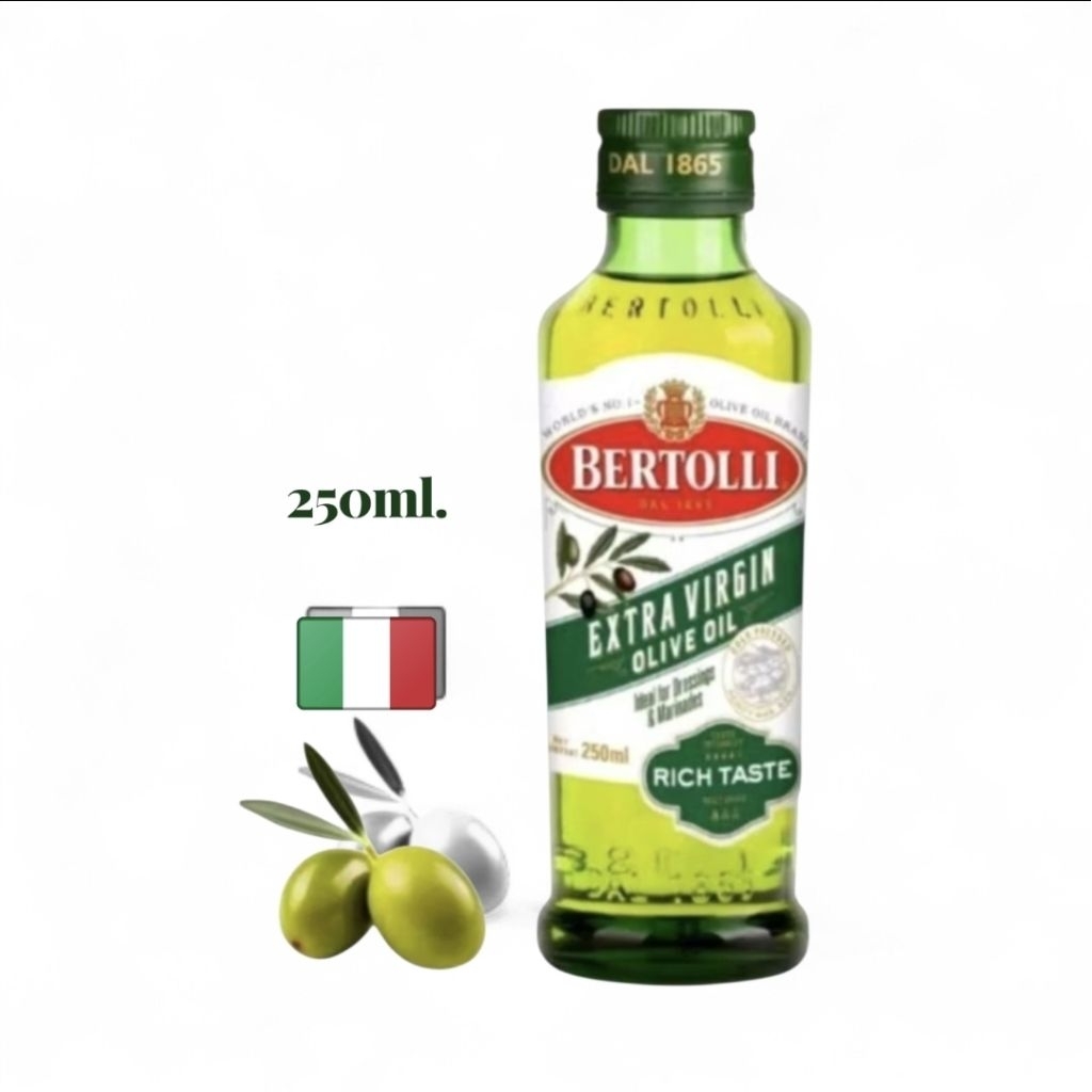 |250ml.|Bertolli Extra Virgin Olive Oil เบอร์ทอลลีน้ำมันมะกอกเอ็กซ์ตร้าเวอร์จิ้น