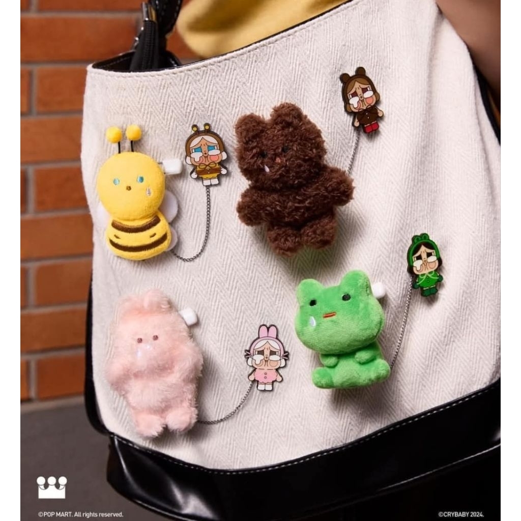 (เช็กการ์ด) เข็มกลัด CRYBABY Crying Again Series-Plush Badge Blind Box