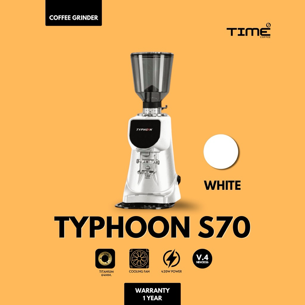 เครื่องบด TYPHOON S70 V4 White สีขาวใหม่ล่าสุด มีพัดลมระบายความร้อน รับประกันศูนย์ไทย 1 ปี