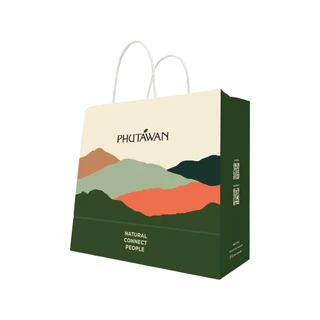 Phutawan Shopping Bag ถุงกระดาษ แบรนด์ ภูตะวัน มี 3 ขนาด ให้เลือก