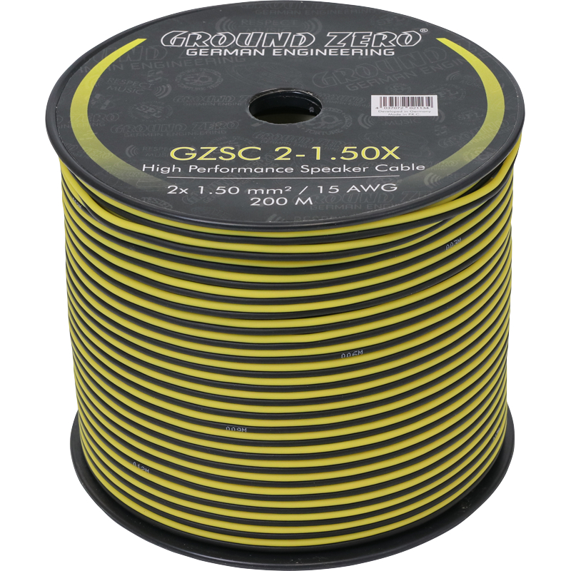 [ตัดขายเป็นเมตร] สายลำโพง Ground Zero GZSC แท้100% CCA เกรดพรีเมียม เลือกขนาดได้ 0.75/1.5/2.5 sq.mm.