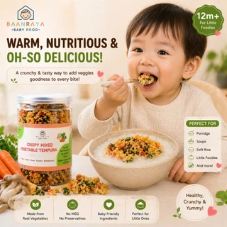 🔥*Promotion*🔥🥕 ผักรวมกรอบเทมปุระ🍄 ผักรวม3 ชนิด 12M+ กรอบ อร่อย BLW ไม่มีผงชูรส | Vegetable Tempura Crispy Baan Raya