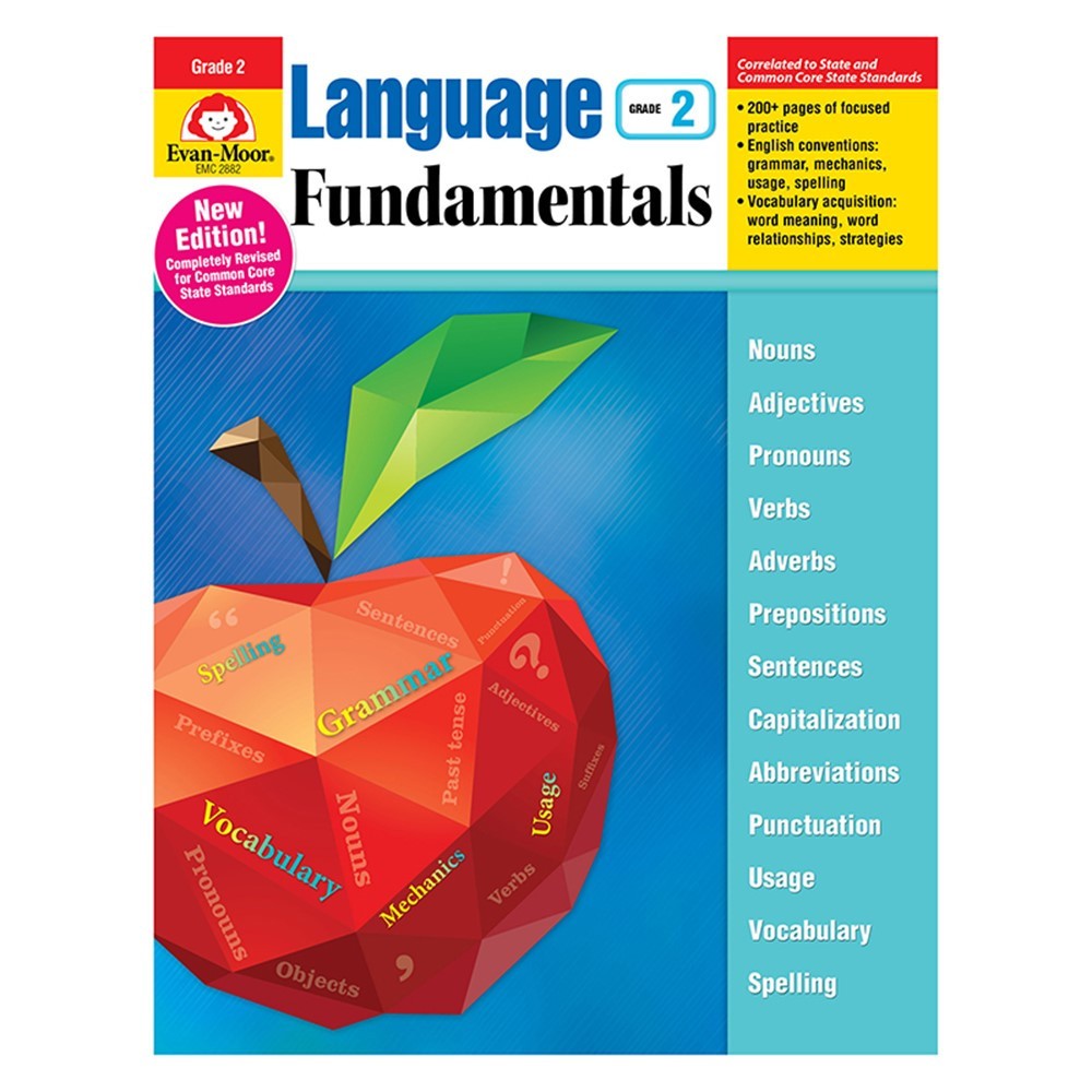 Evan-Moor Language Fundamentals G2 ได้รับลิขสิทธิ์แท้จาก Evan-Moor ใช้สอนจริง เห็นผลจริง พร้อมคำปรึก