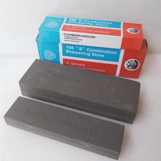 หินลับมีด Carborundum ตราคนป่า ขนาด 8x2x1 นิ้ว ใช้งานได้ 2 ด้าน