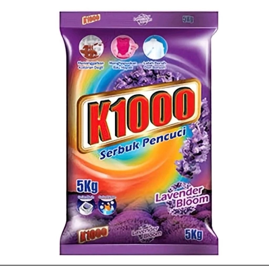 ผงซักฟอกK1000 นำเขาจากมาเลเซีย (ยกลัง4ถุง 20กีโล)