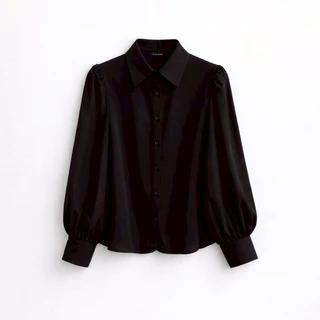 haas : เสื้อผู้หญิง (รุ่นใหม่) ทรงเชิ้ตแขนยาว เข้ารูป HFSH5590