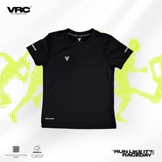 VOLT ELECTRON 003 RUNNING ACADEMY เสื้อวิ่ง เสื้อออกกำลังกาย สีดำ ผ้าเบา แห้งไว