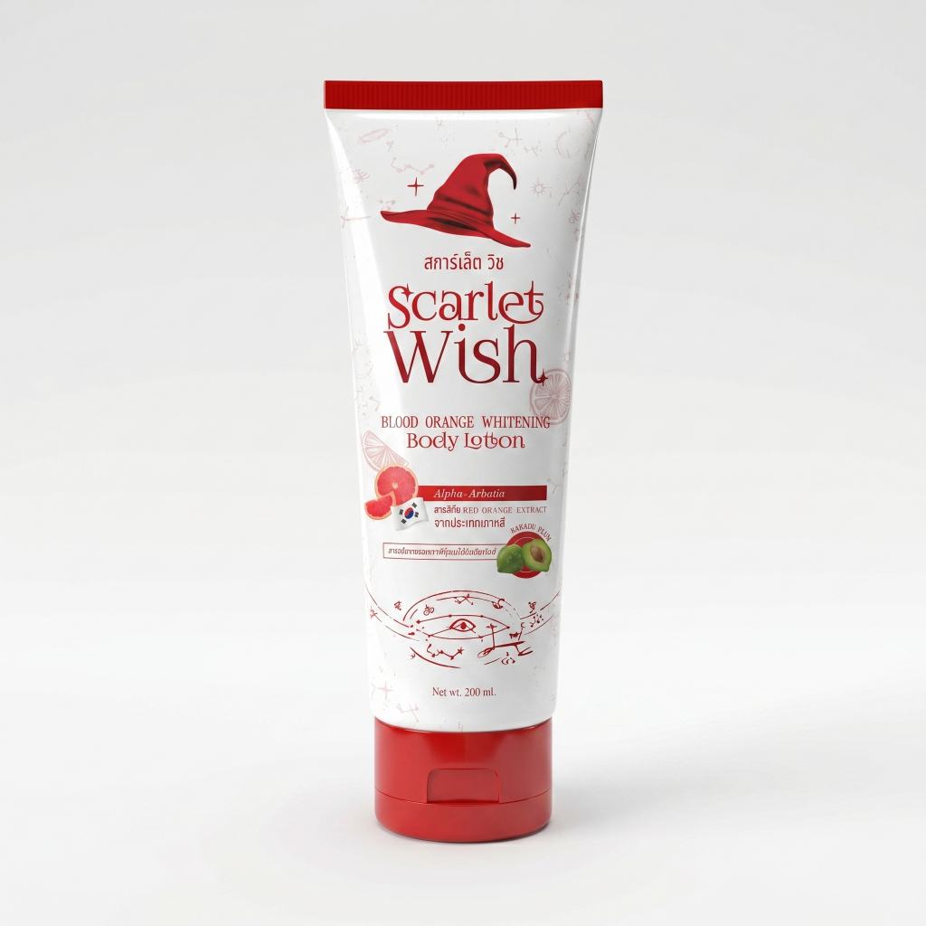 [โลชั่นบูสผิว] Scarlet Wish Brightening Body lotion 200ML l Scarlet Wish