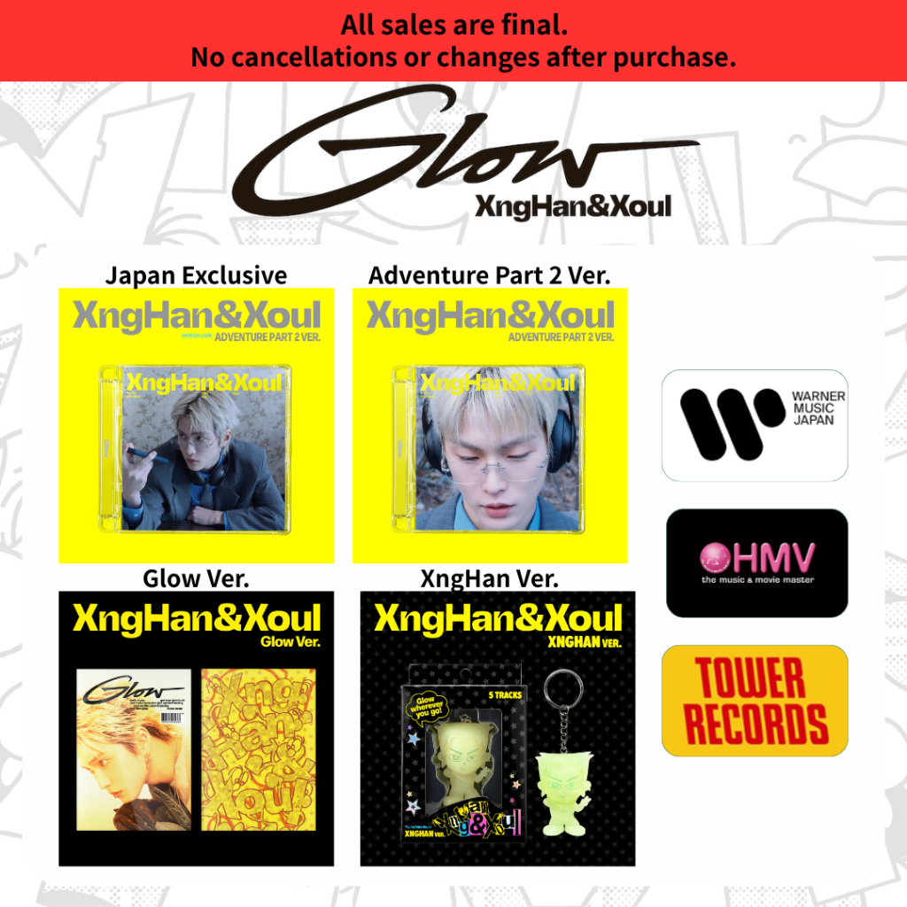 Brand-New XngHan&Xoul The 1st Mini Album GLOW CD Sealed Japan Exclusive Adventure Part 2 Glow XngHan