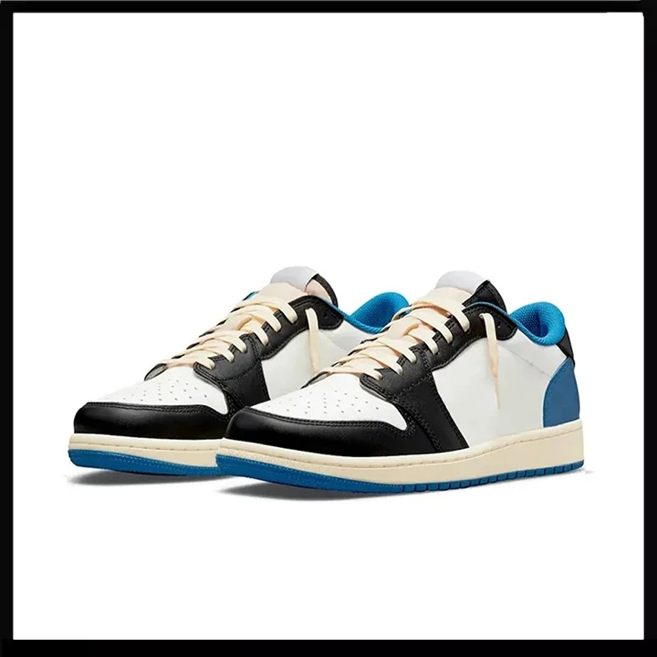 รองเท้าใหม่ลดราคา Travis Scott x Fragment Design x Jord รองเท้ากีฬาชายและหญิง