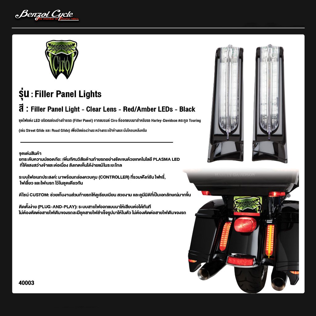 ชุดไฟ LED Ciro – Filler Panel Lights (LED ไฟท้ายเสริม)
