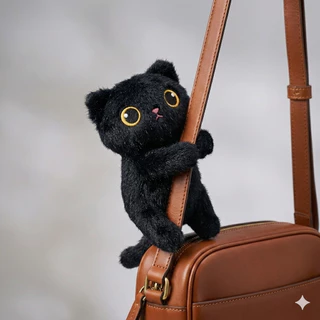 ตุ๊กตาแมวดำแม่เหล็ก เขียนการ์ดอวยพรได้ ของขวัญวันครบรอบ ขวัญวันเกิด ของขวัญวันปัจฉิม