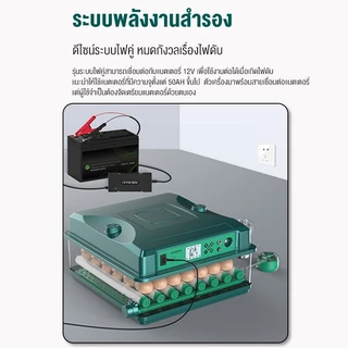 PPD ตู้ฟักไข่ ตู้ฟักไข่อัตโนมัติอัพเกรด พลิกไข่อัตโนมัติ 12/36/64 ไข่ การป้องกันไฟแบบสองด้าน ฟรีกล่องหุ้มฉนวนหนา