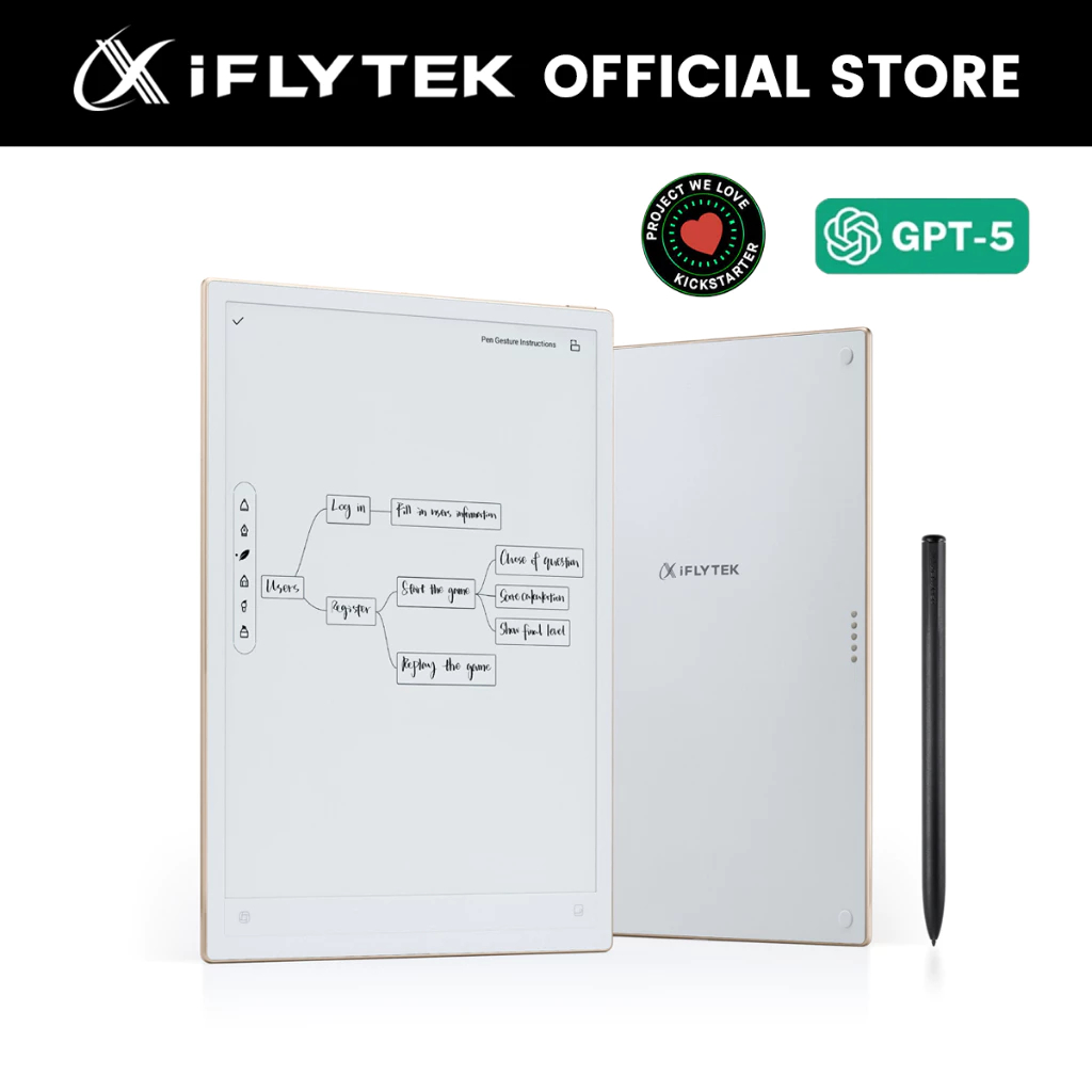 [PRE-ORDER] iFLYTEK AINOTE 2 - AI Paper Tablet 10.65" E-Ink Smart Voice Recorder Notepad with Stylus Pen (ETA: 28 May)