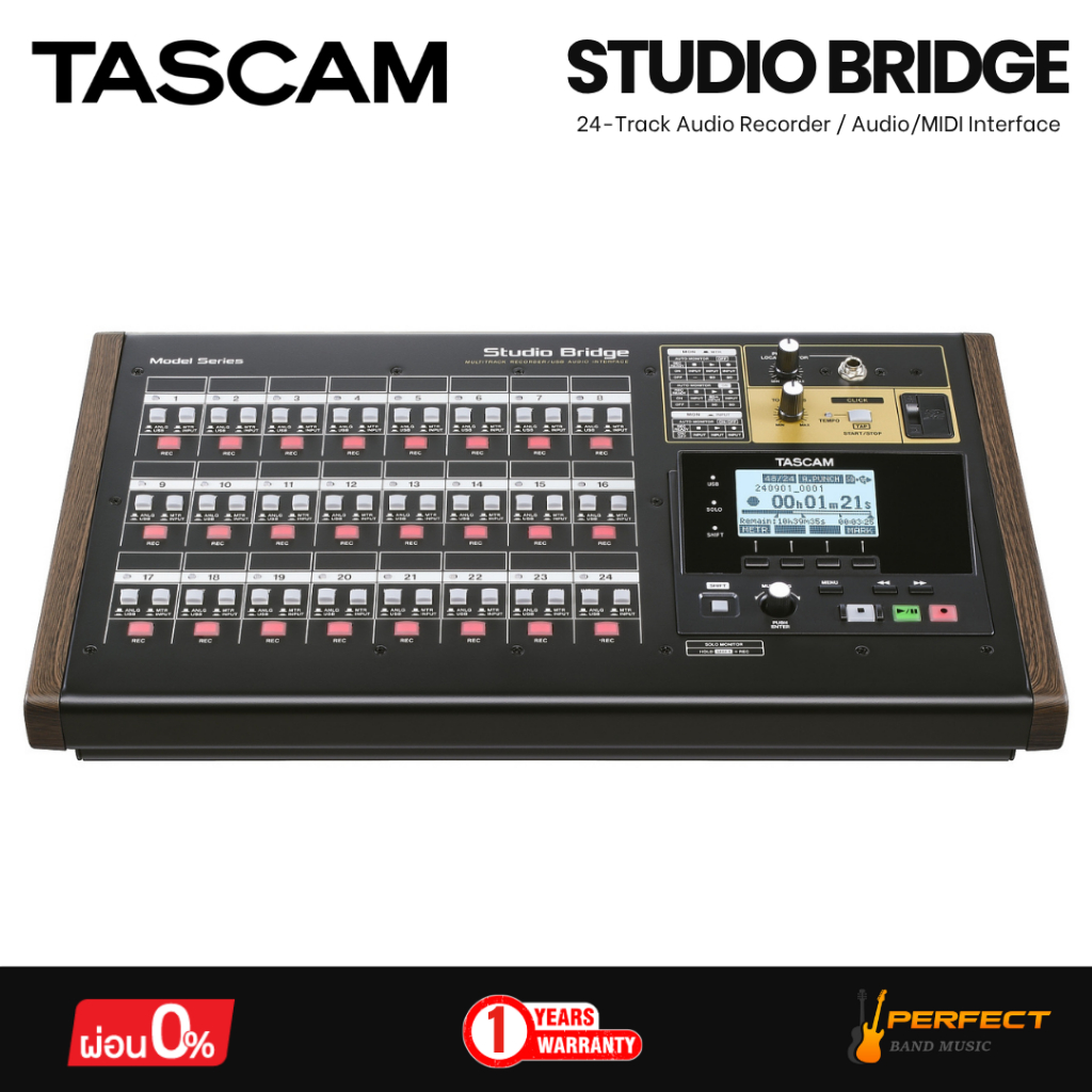 มิกเซอร์อนาล็อก TASCAM Studio Bridge 24-Track Audio Recorder / Audio/MIDI Interface * กรุณาสอบถามก่อ