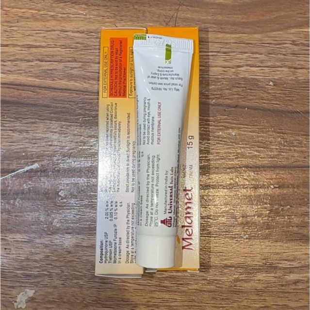 ครีม Melamet ขนาด 15g สำหรับการดูแลผิวหน้า ทา ฝ้า
