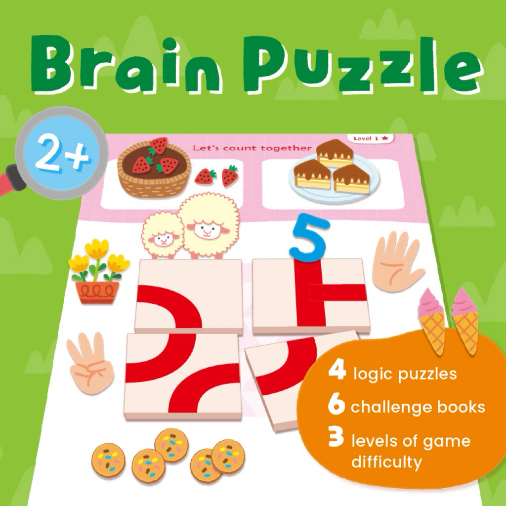 พร้อมส่ง [IQ House] Brain Puzzle เกมจิ๊กซอว์ฝึกสมอง ชุดจับคู่ภาพและตรรกะ เสริม IQ ฝึกการสังเกต สมาธิ
